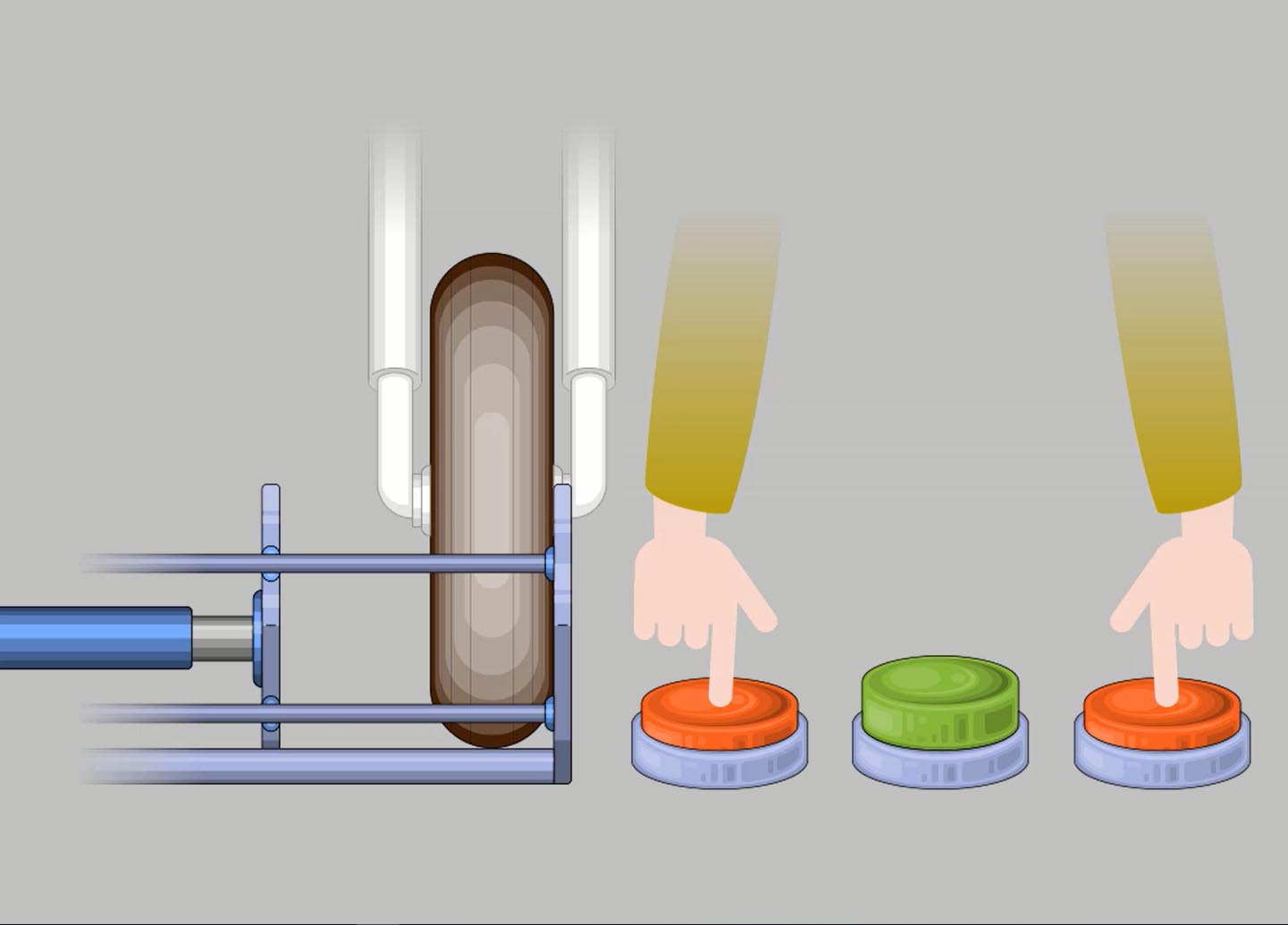 screenshot animatie pneumatische wielklem